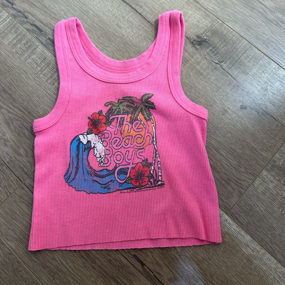 Rowdy Sprouts Kids Tank Top Beach Boys Graphic